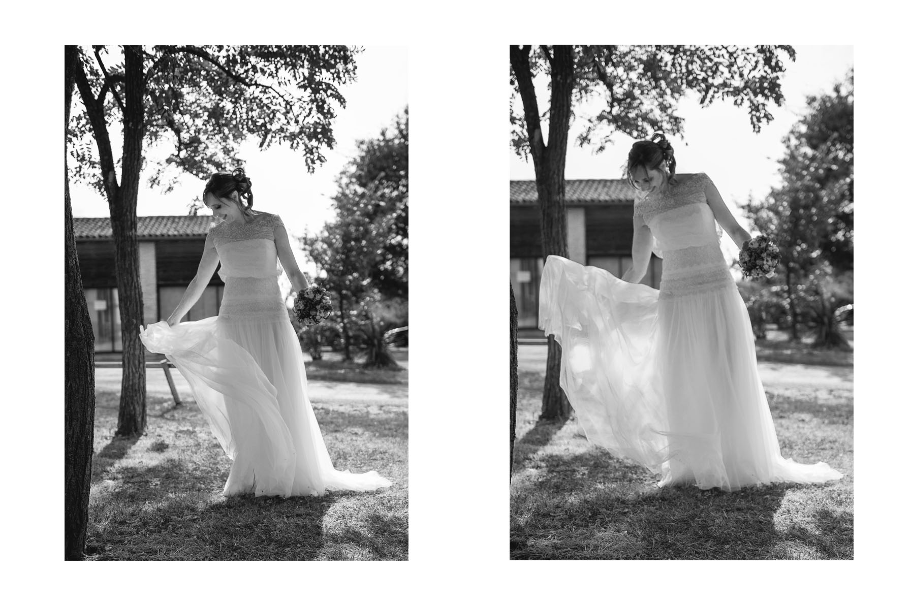 images de mariage, cérémonie civile en noir et blanc à Toulouse, haute garonne